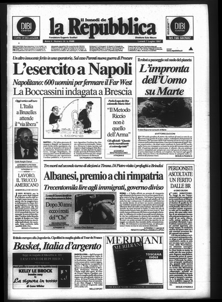 Il lunedì de La repubblica